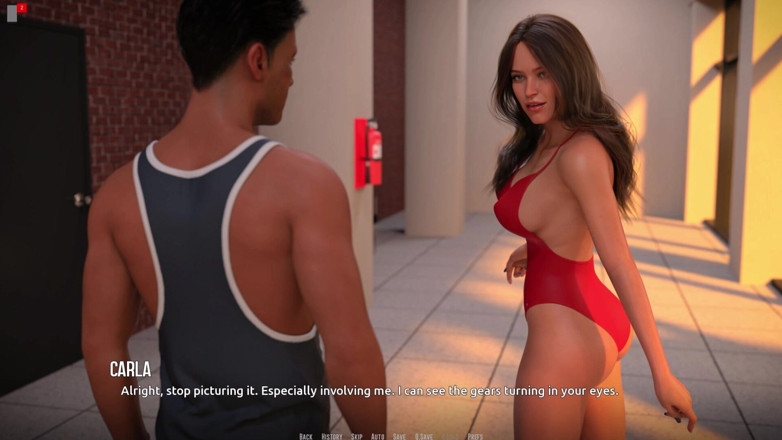 3D Cartoon Porn: Dominos Beach 20: John-Fiona try-out Win &amp; lifeguard official (sfw)