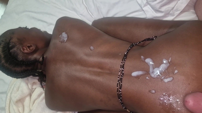 Missblackreey: Une femme mariée noire menue - le backshot ultime
