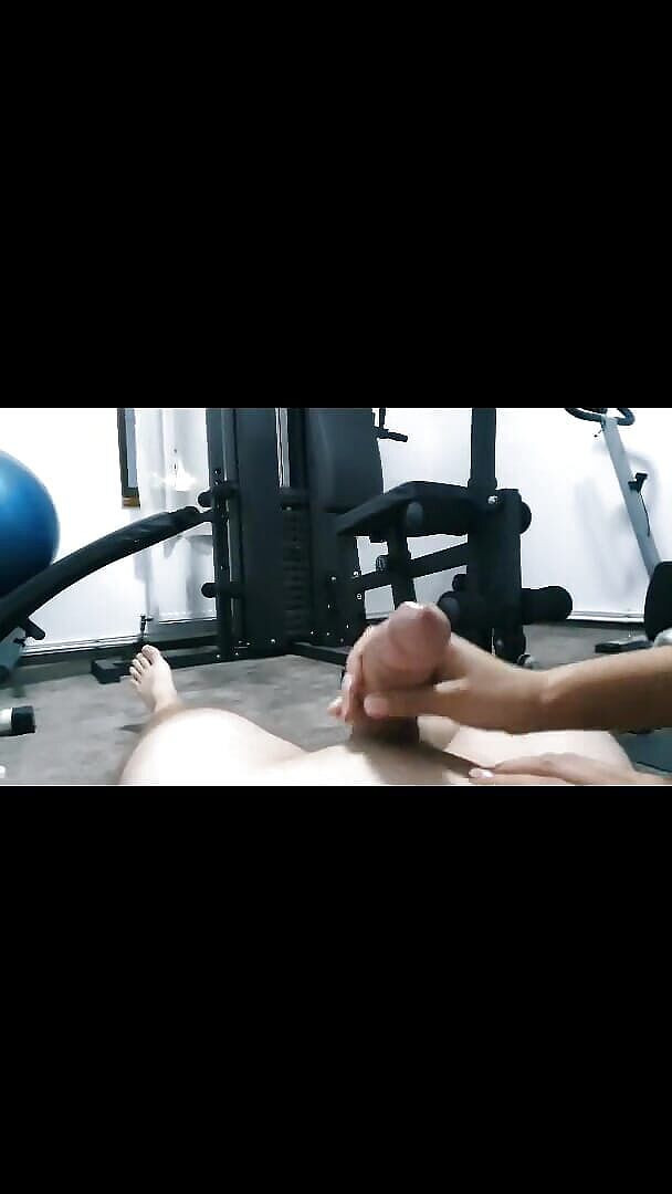 badkittyB: Rough Femdom Urethral Sounding of Slave Cock in the Gym...