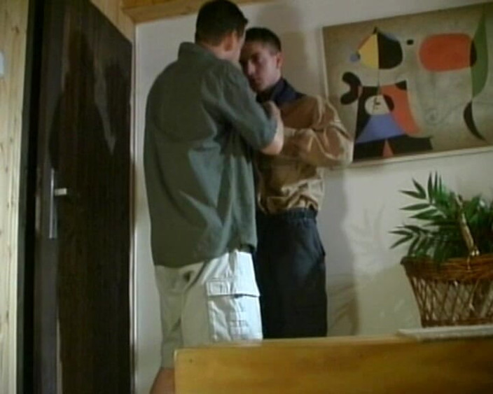 Gay 90's Vintage Porn: Steamy Male Kissing Session #6
