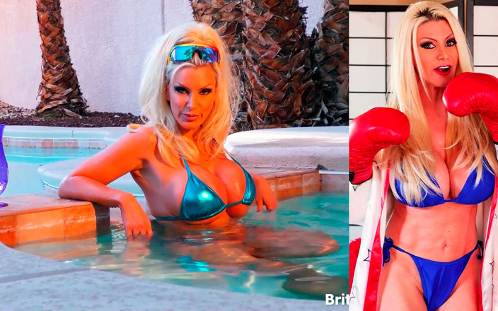 Brittany Andrews: Blonde schönheit brittany andrews genießt es, am pool zu masturbieren!
