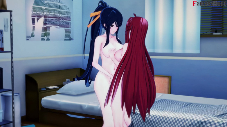 Fantasy king: リアス・グレモリーと朱ノの熱いスリーサム - DXD NTR マッドネスシリーズ