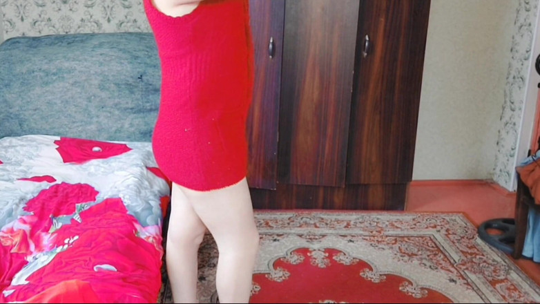 Kitty_Cross: Vermelho vestido sexy Ladyboy Crossdresser Shemale Princess
