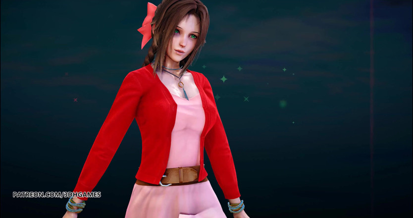3D-Hentai Games: Berry Good - Mellow Mellow, Tifa Lockhart Aerith, strip-tease sexy Final...