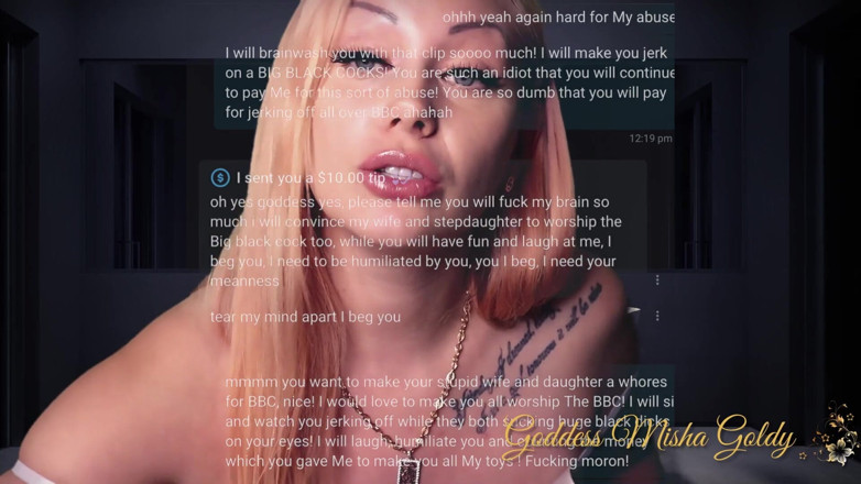Goddess Misha Goldy: Diagnosis: the most disgusting taboo pervert! Part 1