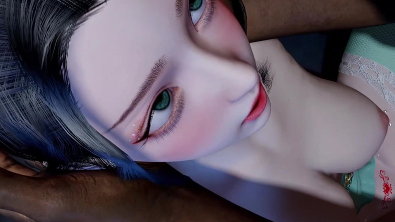 Why fuck so hard: 3D asiatische ehefrau betrügt mit großem schwarzem schwanz und pisst...