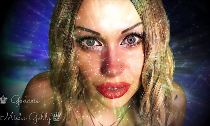 Goddess Misha Goldy: Orgasme jauh lebih sengit apabila anda memberi tumpuan kepada mata...