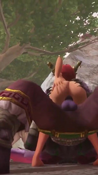 Si ELF berambut merah panas menunggang Illidan Stormrage | Warcraft Parody