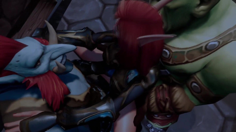 Wraith ward: Elf chơi đôi với một Ork và một Troll