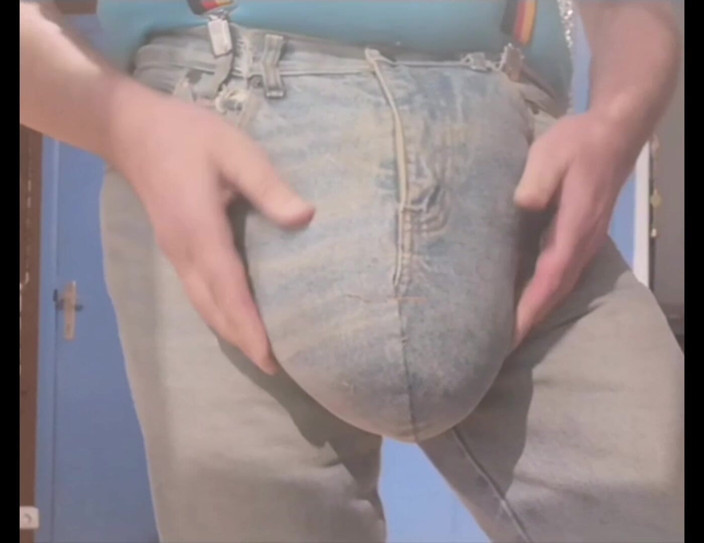Monster_Meat_: Extrémní velké džíny Bulging na ručně vyráběných džínách