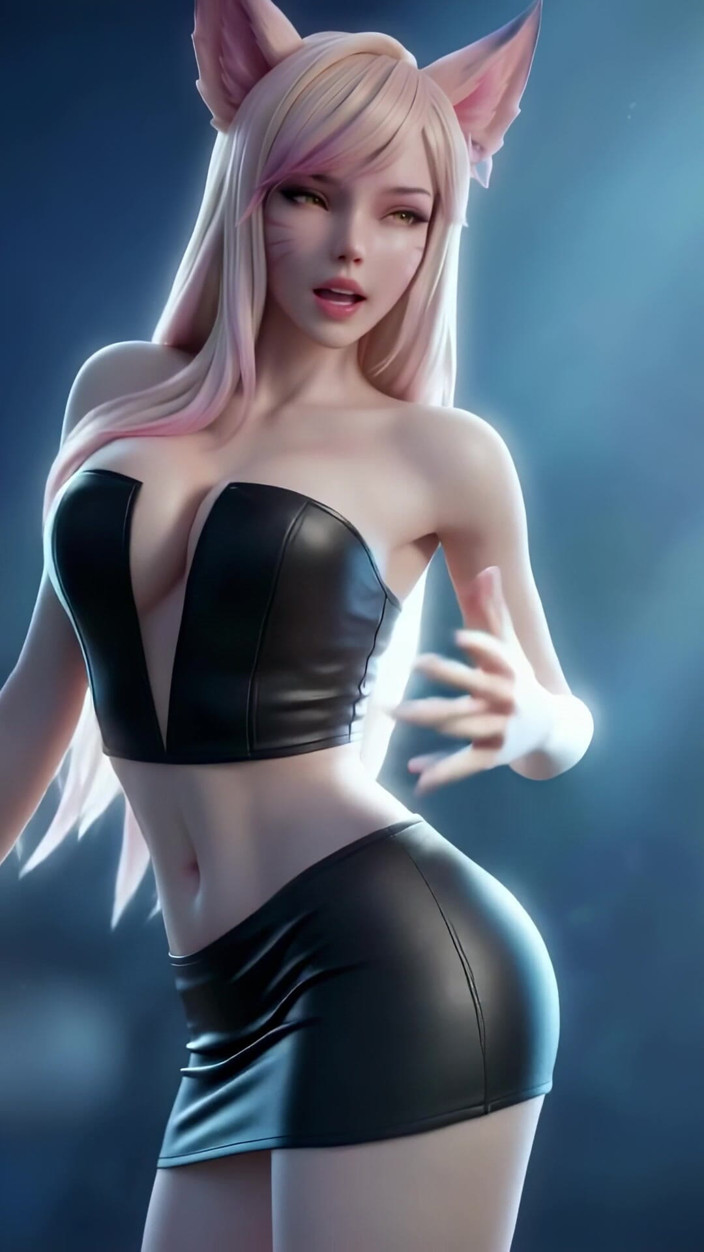 3D-Hentai Games: Seksowny taniec Ahri (Black Eyed Peas - Boom Boom Pow)