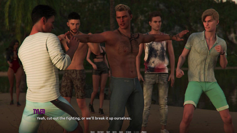3D Cartoon Porn: Passeggiata in spiaggia 5 sfw: jhon incontra ribelle gang nuovi amici...