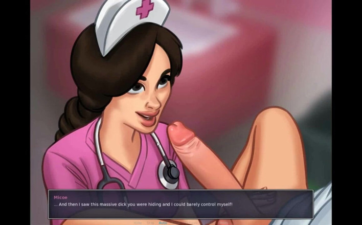 Erotic Krisso: Summertimesaga-krankenschwester gibt mir einen schönen blowjob