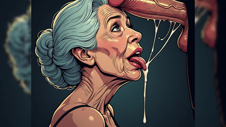 AI Porn: Reife frauen verehren schwanz (ai)