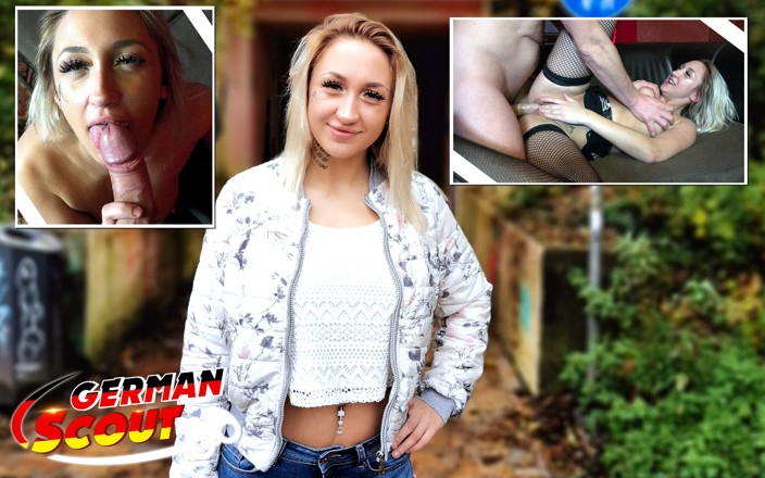 German Scout: Scout allemand - la blonde Gina parle à son premier casting porno,...
