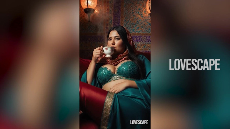 Lovescape: Arabska księżniczka zerżnięta dziko - kończy się lepkim obciążeniem twarzy
