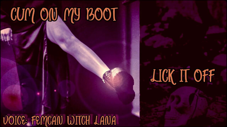 Campsissyboi: Éjacule sur ma botte pour la lécher