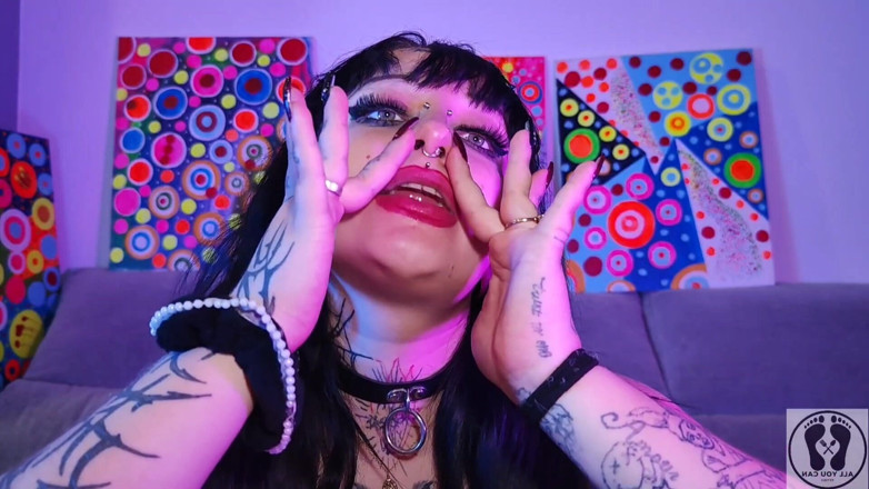 All You Can Fetish: Nariz fetiche deedeelove chica gótica de belleza