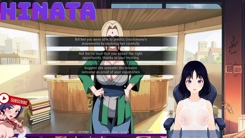 Hinata Queen: Shinbi Secrets Bahagian 9. Saya mengintip Tsunade di pejabat hokagenya