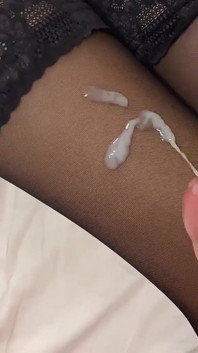 Zusammenstellung von Amateur cumshots auf muschi, Beine in strumpfhosen, Arsch. Nahaufnahme