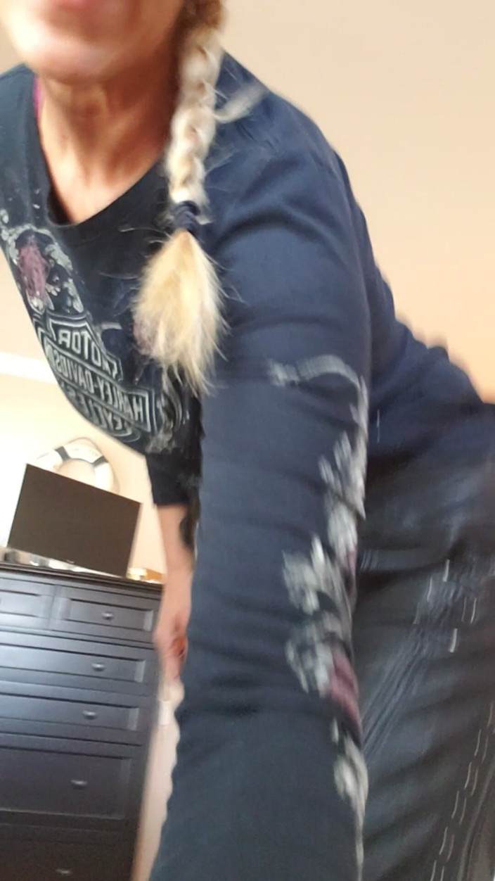 JessRyan: MILF kamkurwa Jess Ryan Full Leathers Looking Gorąco