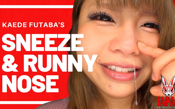 Japan Fetish Fusion: Observation du nez de Kaede Futaba - éjaculation et nez qui coule