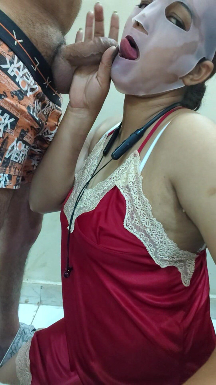 bhabhi ki chudayi: Il fratellastro ha scopato la bocca della sorellastra
