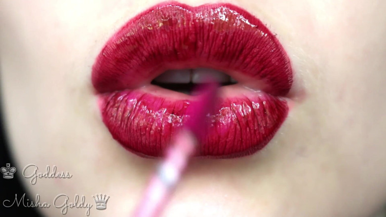 Goddess Misha Goldy: Komm auf meine großen lippen und nutte-rauch!