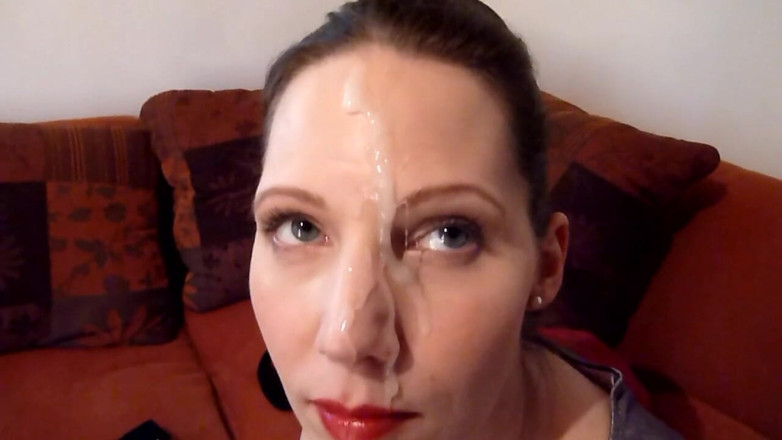 Viktoria Goo: Cumslut - facialisée sans avertissement !