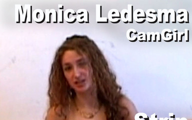 Edge Interactive Publishing: Monica Ledesma striptiz pembe mastürbasyon