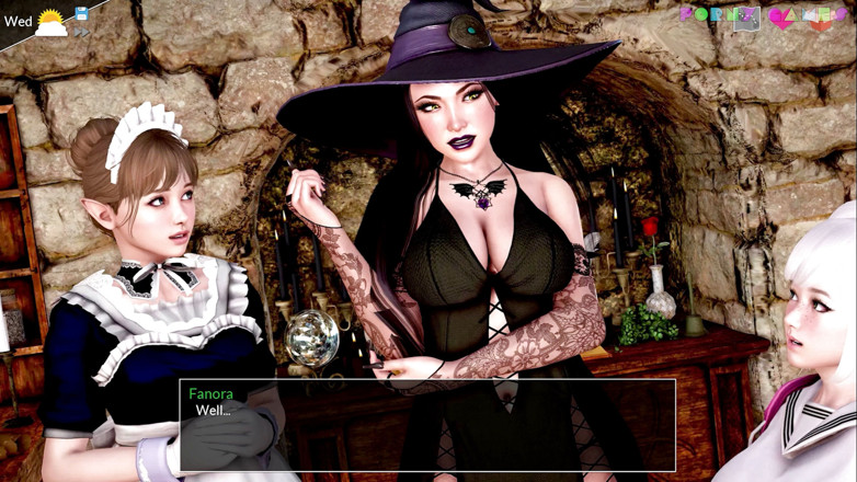 Porny Games: Mythic Manor 0.18 - Creampie dans la salle de bain (7/7)