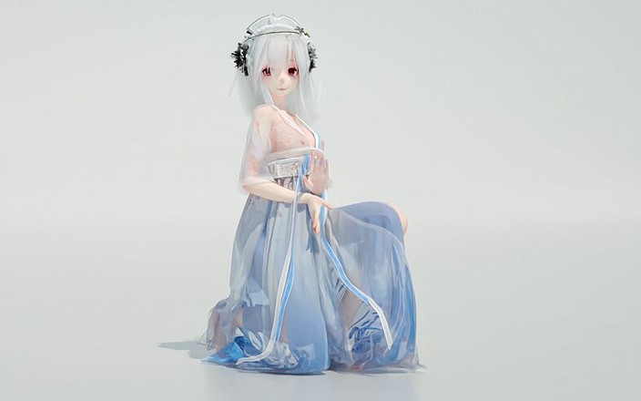 MikuMotion: [mmd] слабкий звук - прозорий і еротичний древній стиль, частинка hanfu, спецефекти, що течуть водою