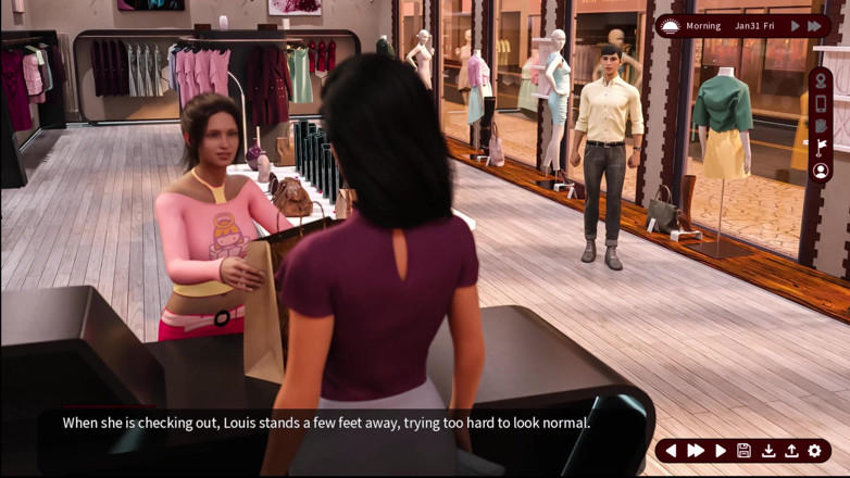 Johannes Gaming: Whispers of desire - setia jalan 15 sarah pergi untuk membeli baju...