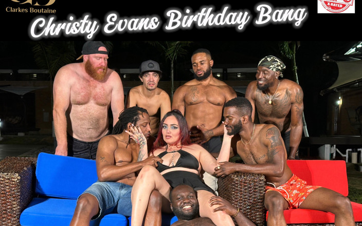 Clarkes Boutaine: Christy Evans commande un gangbang d’anniversaire avec une grosse bite...