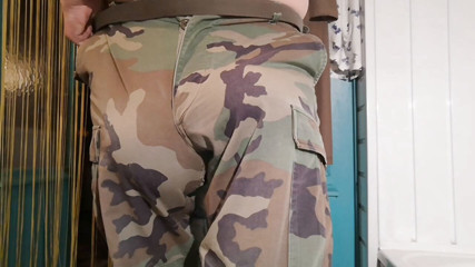 Monster_Meat_: Pantalon de camouflage de l'armée ajusté