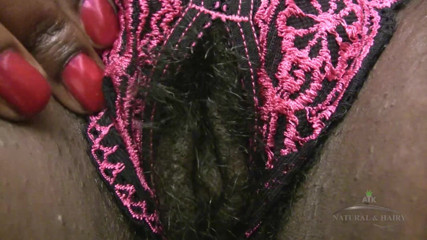 ATK Fans (Hairy): Hairy and black Chocolate changes her lingerie