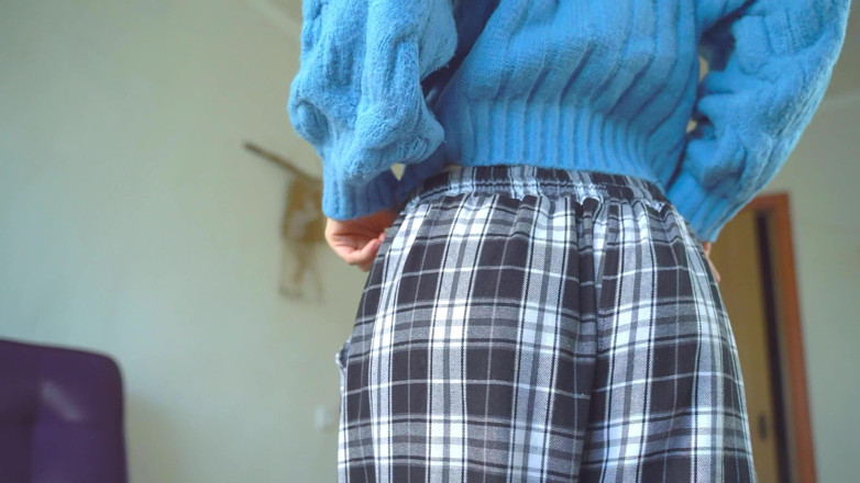 Rarible Diamond: Blusa azul e calcinha