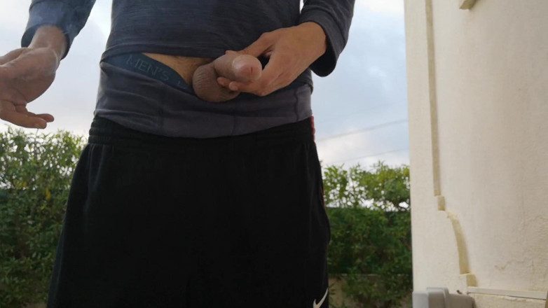 Rafael Torreano: Early Morning Jerkoff Outside in the Garden